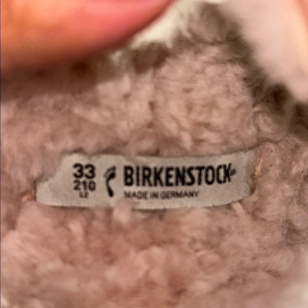 Birkenstock Kids Blush Fuzzy Slippers